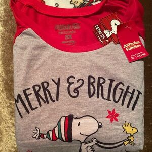 Snoopy Christmas pajamas NWT